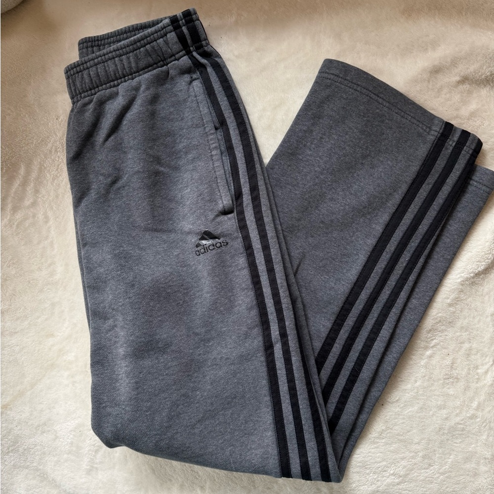 Adidas Straight Leg Gray Sweatpants